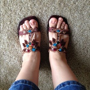 Handmade true leather sandal