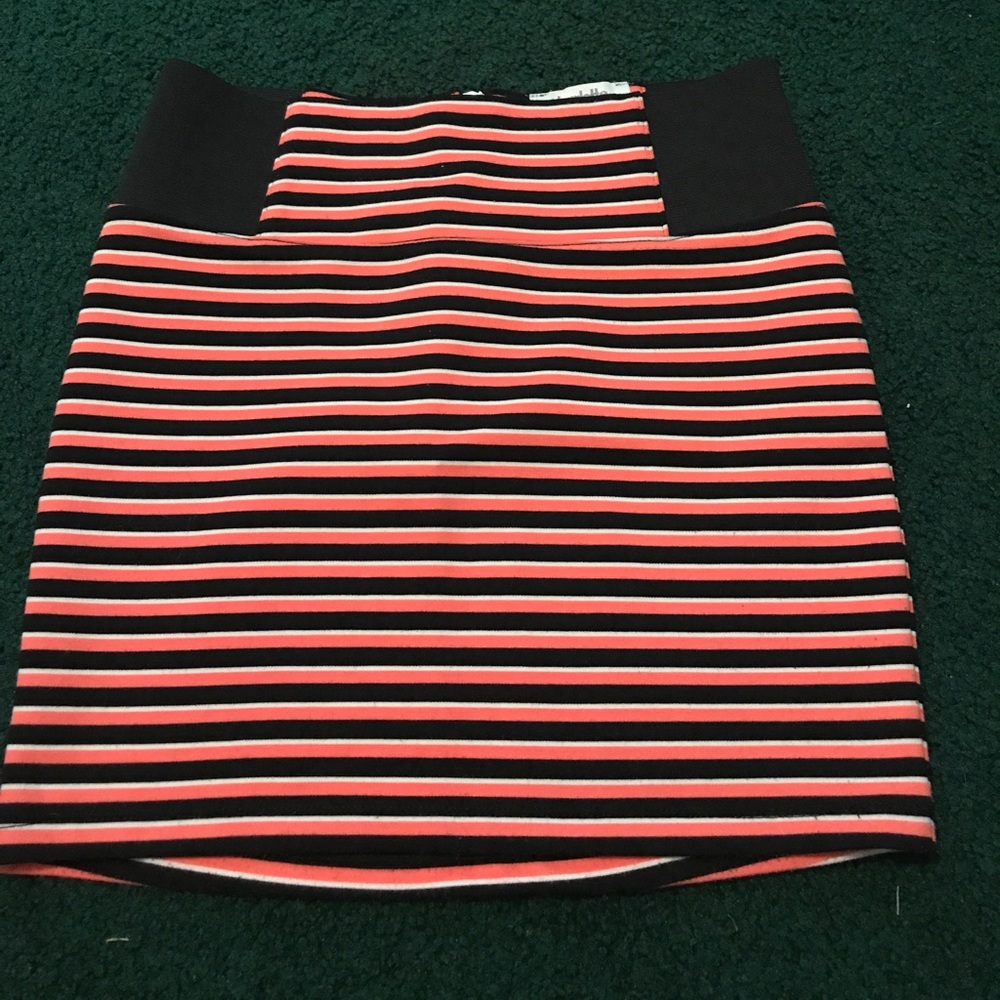 Charlotte Russe Stripped Mini Skirt