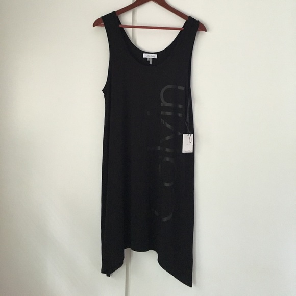 CK Black Logo Tank Dress - Picture 2 of 5