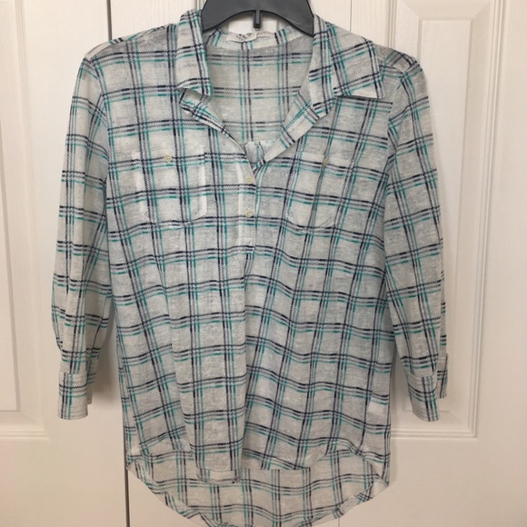 Aéropostale 🌟 Striped 3/4 Shirt - Picture 2 of 4