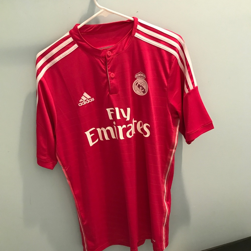 Pink Real Madrid jersey shirt