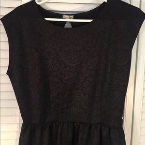 Black Keyhole Back Dress