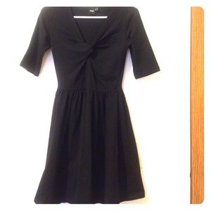 ASOS black v neck dress