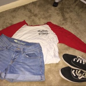 American eagle baseball shirt