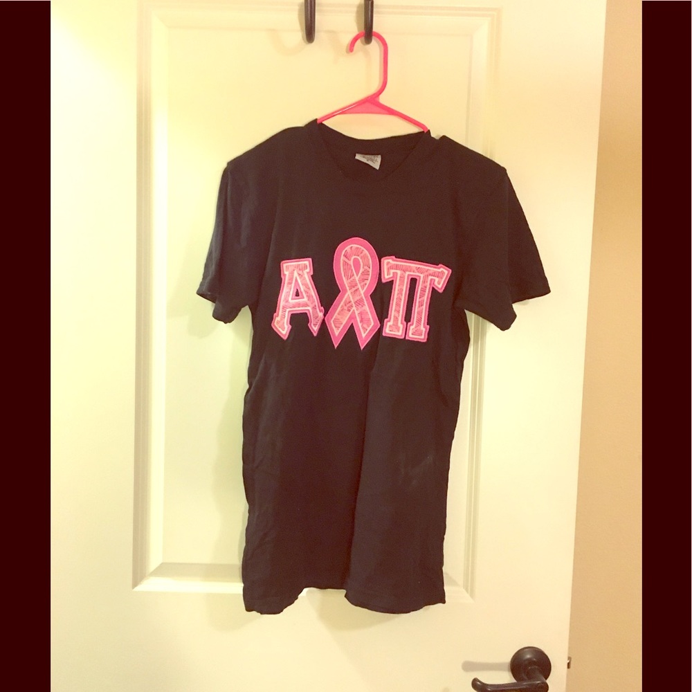Alpha Omicron Pi AOII breast cancer shirt