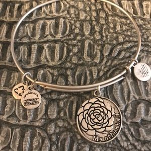 *SOLD*Alex & Ani "My Other Half" Silver Bangle