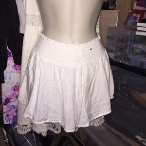 White flowy shorts