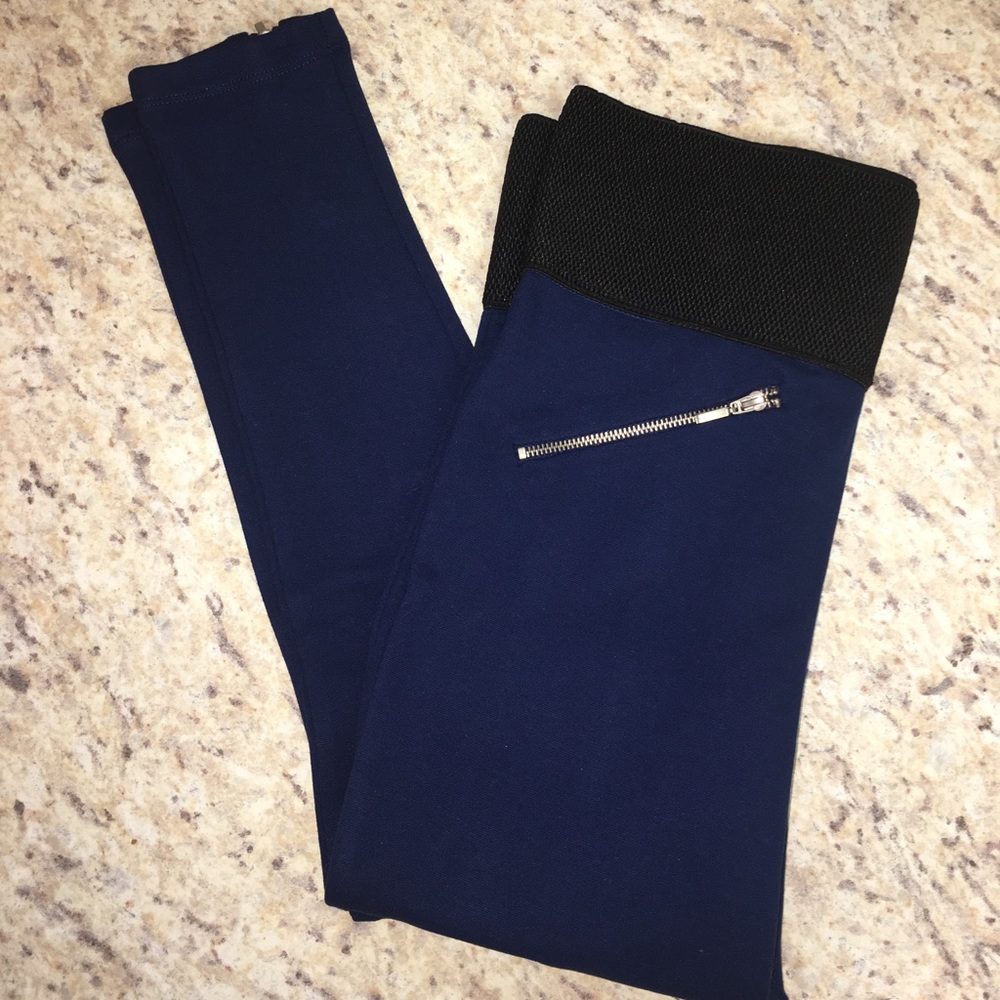 FINAL PRICE! Navy Blue High Waist Leggings: NWT