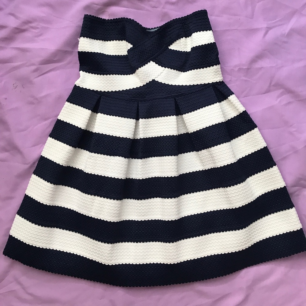 RAINBOW - strapless skater party dress