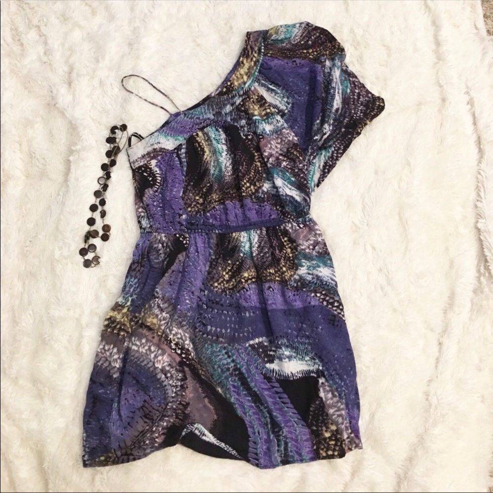 Angie One Shoulder Boho Dress