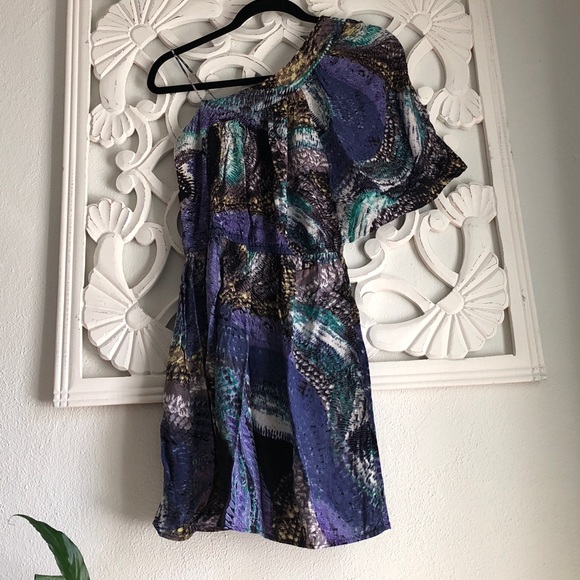 Angie One Shoulder Boho Dress - Picture 2 of 4