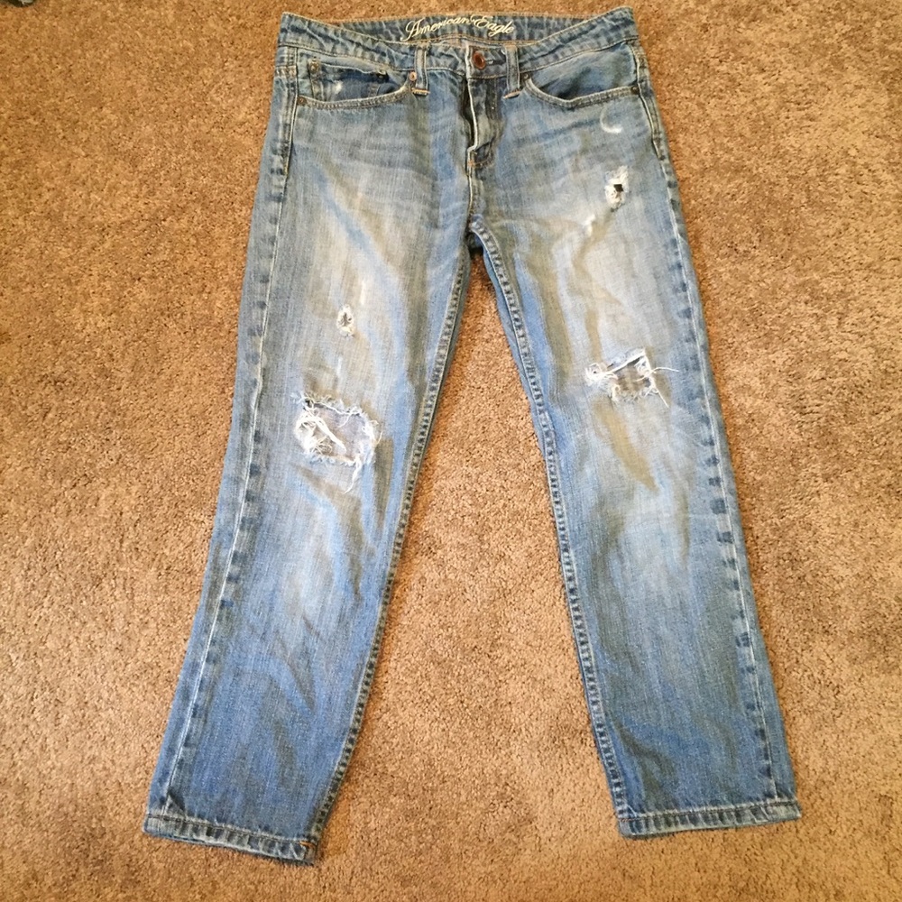Distressed Capris CLOSET CLOSING