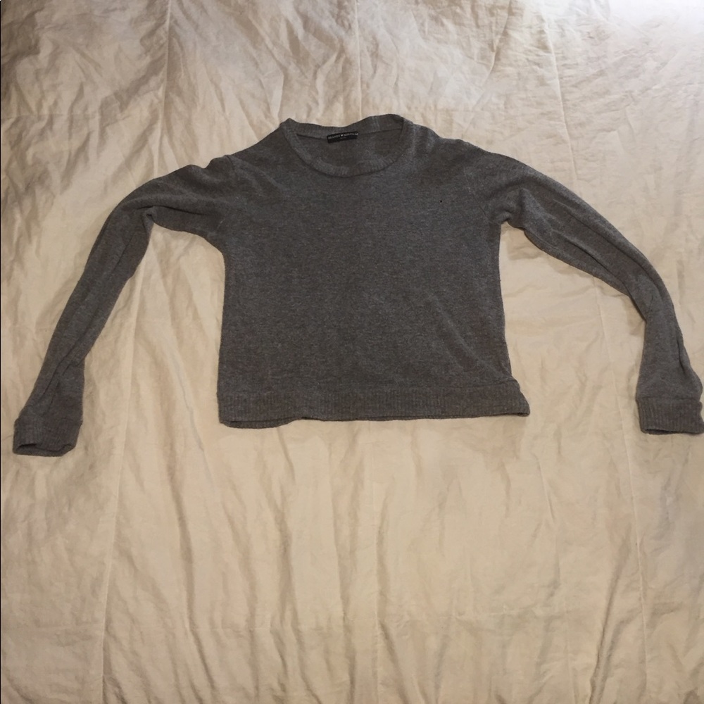 Brandy Melville Grey Long Sleeve Shirt