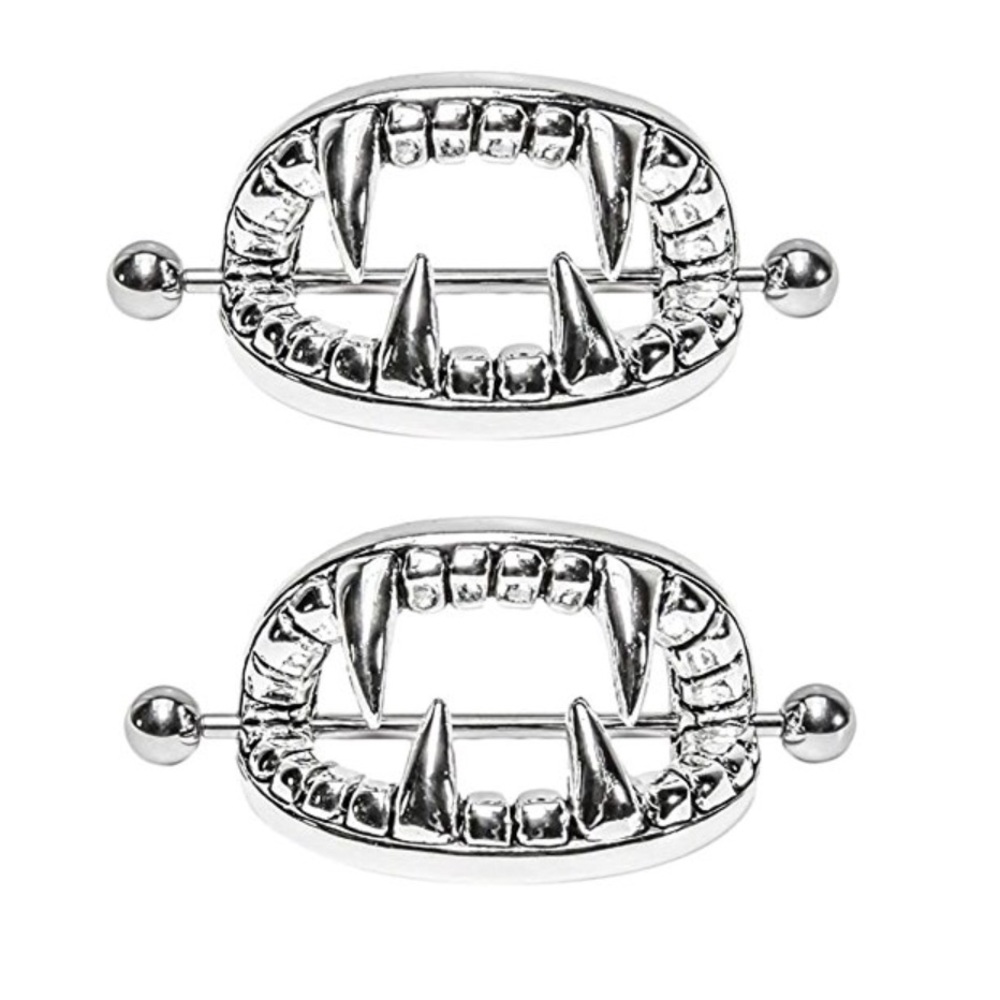 Fang Nipple Rings