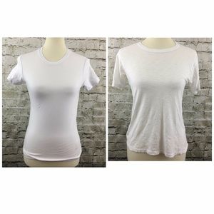 John Galt OS White T Shirts - Bundle lot of 2