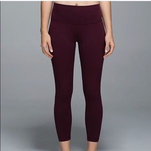 Lululemon size 4 bordeaux drama high times pant