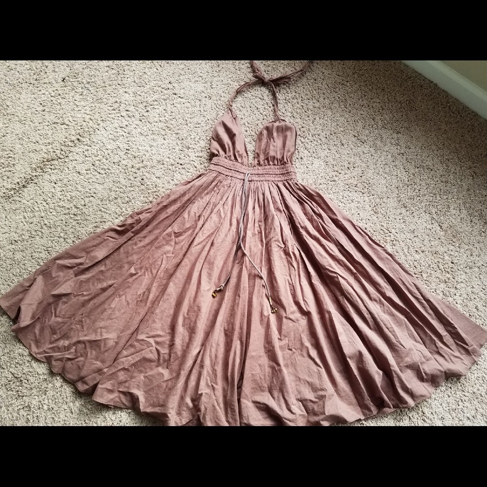 Halter midi dress