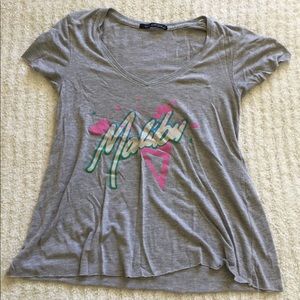 Gray Wildfox 'Malibu' tee shirt