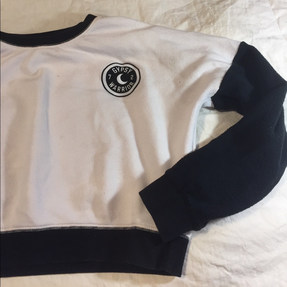 Gypsy Warrior Black and White Sweatshirt