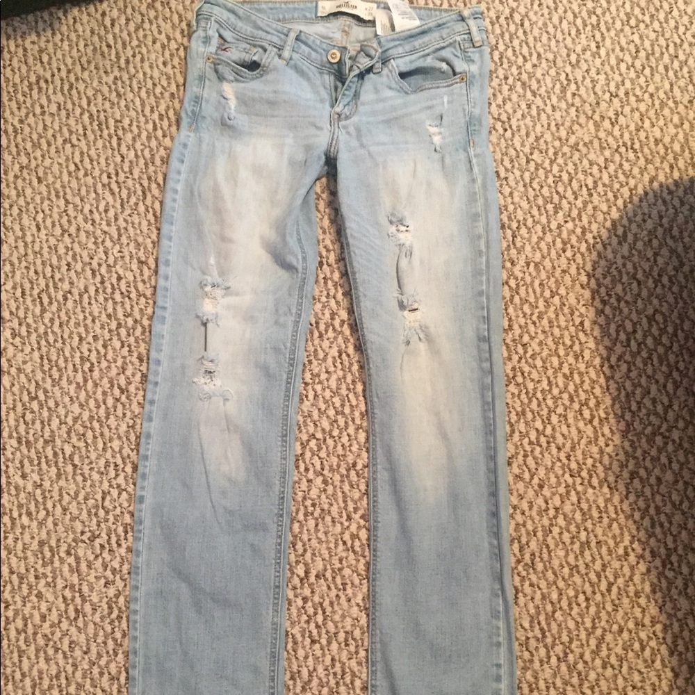 Hollister Straight Leg Jeans, Light Wash 5L