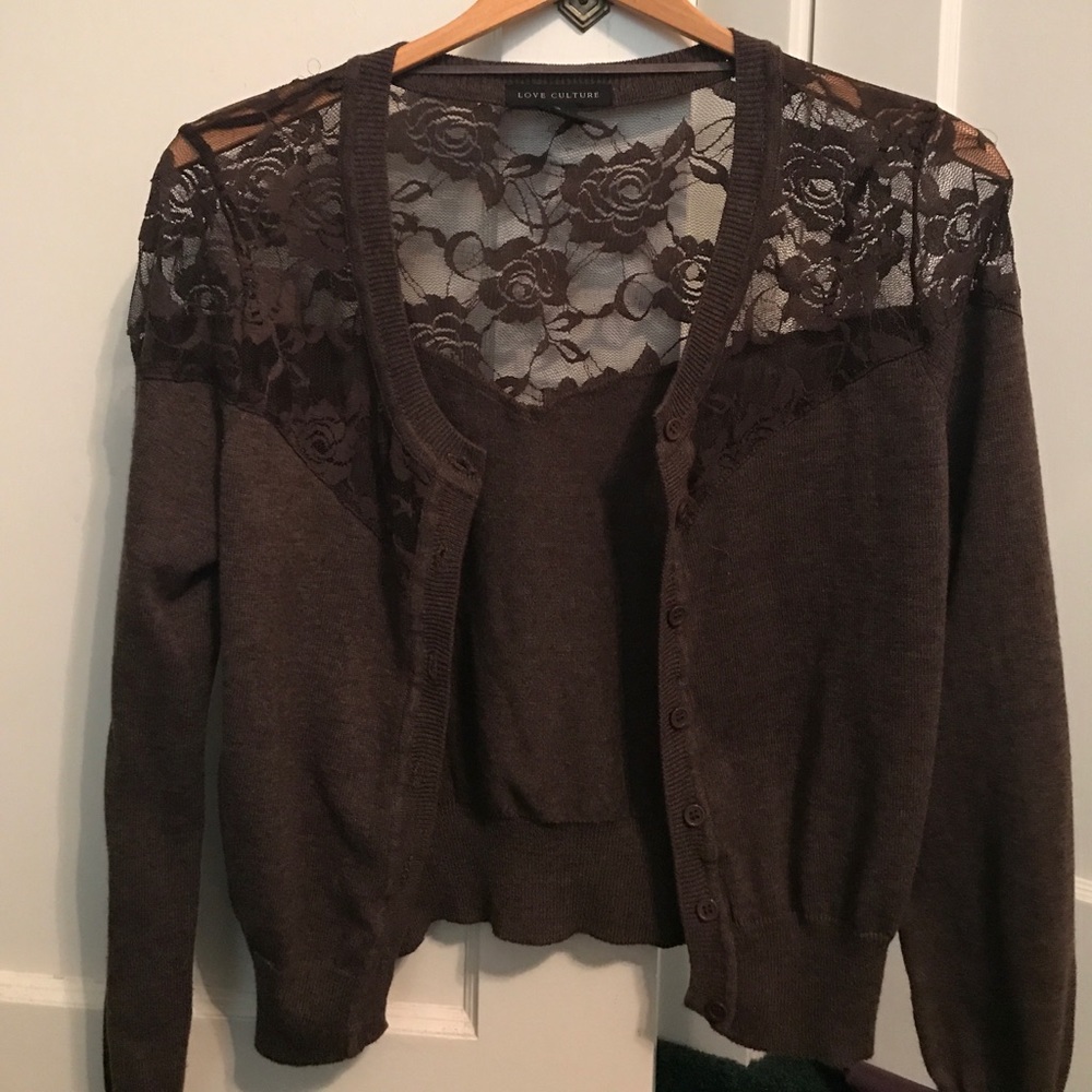 Love Culture Button-up Sweater