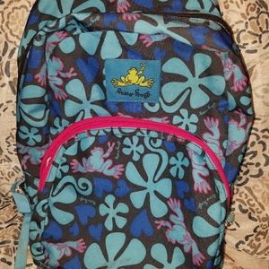 Free gift w purchase Peace Frog flower backpack
