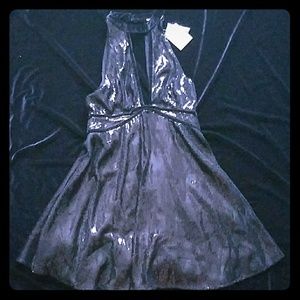 Sequin Black Mini Dress