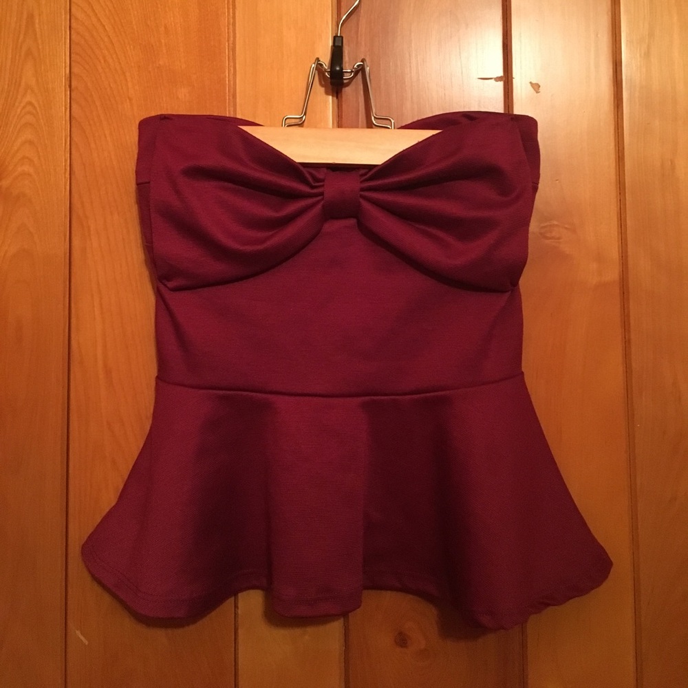 Strapless Bow Top
