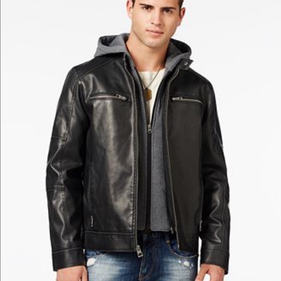 Guess Other - 🎉HP🎉•••❓guess Faux Leather Bomber Jacket