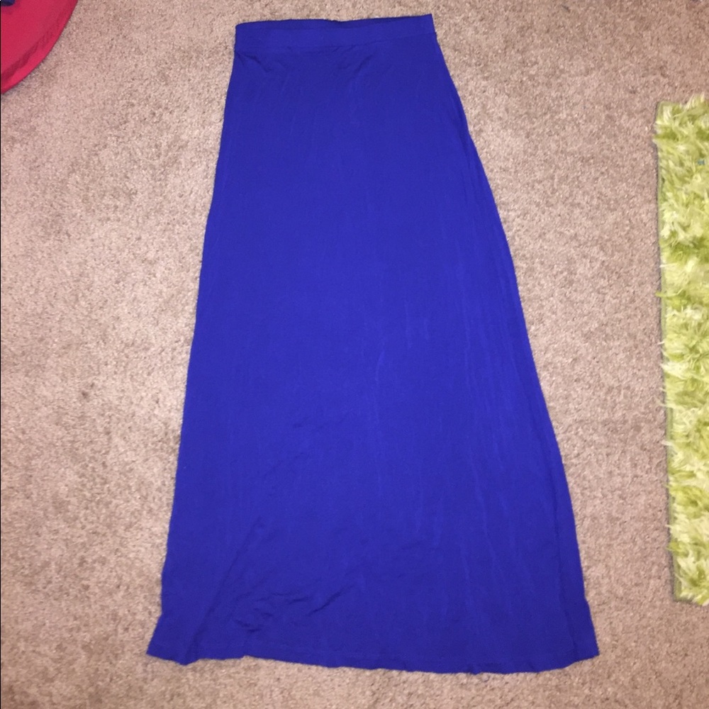 Royal Blue Maxi Skirt
