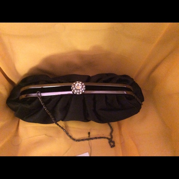 Ladies Black Evening Bag - Picture 4 of 6