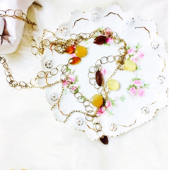 . {SATYA JEWELRY} Citrine crystals + gold 3 layers - Picture 4 of 6