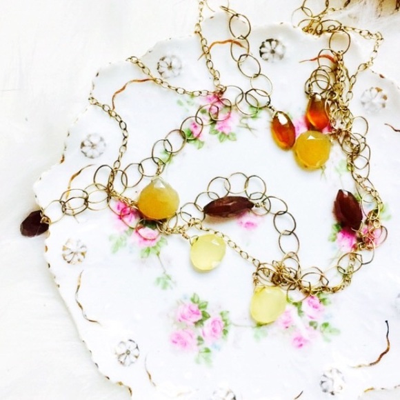 . {SATYA JEWELRY} Citrine crystals + gold 3 layers - Picture 5 of 6