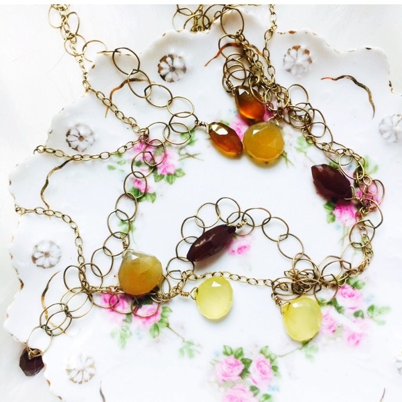 . {SATYA JEWELRY} Citrine crystals + gold 3 layers - Picture 6 of 6