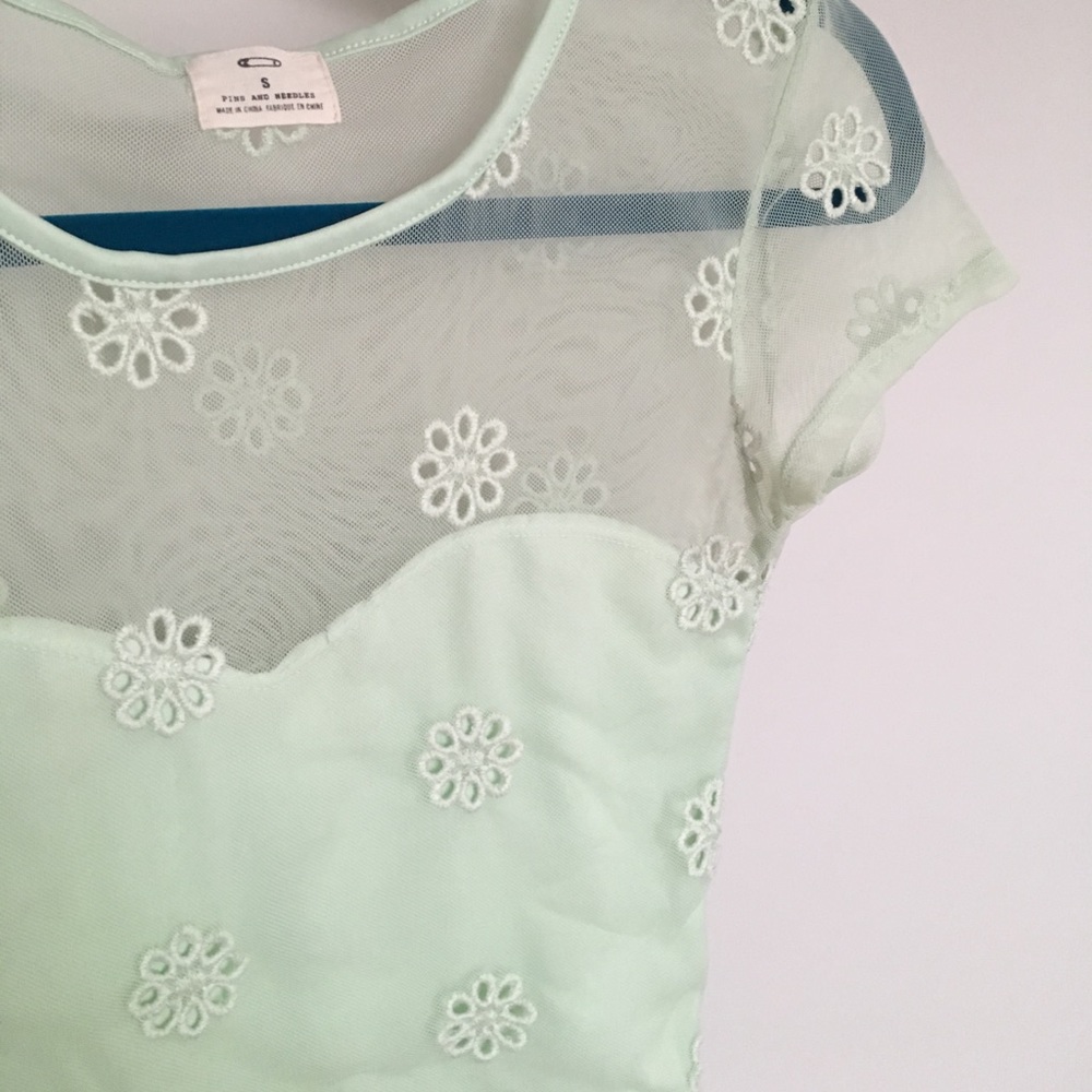 Urban Outfitters sheer sweetheart crop top - Picture 4 of 6