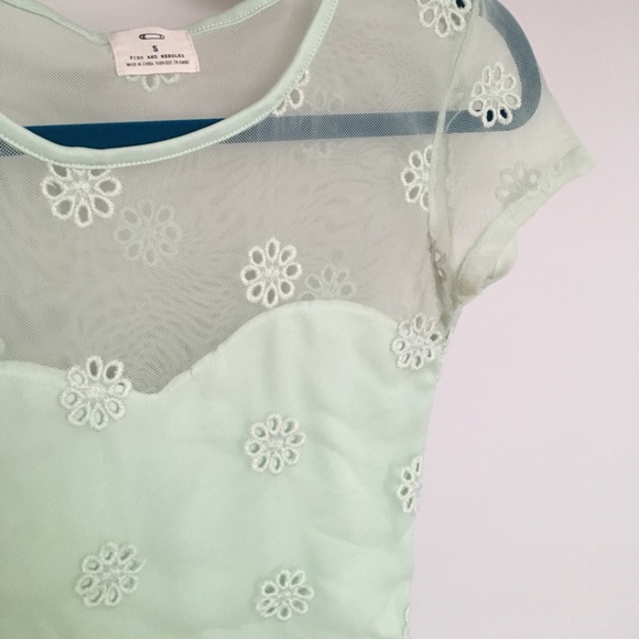 Urban Outfitters sheer sweetheart crop top - Picture 4 of 6