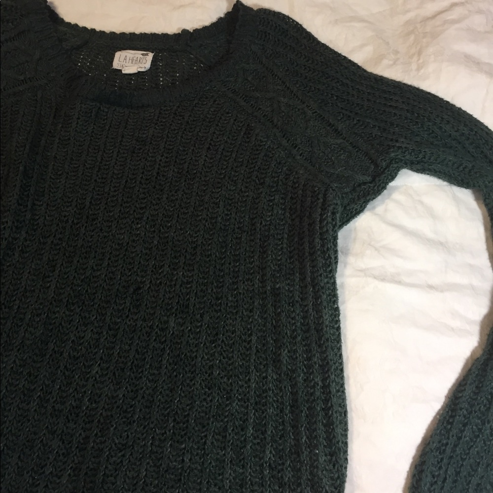 Green L.A. Hearts Sweater