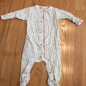 Floral footed onesie, 3 months, beautiful detail