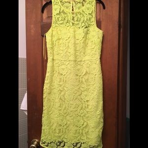 Yellow lace dress