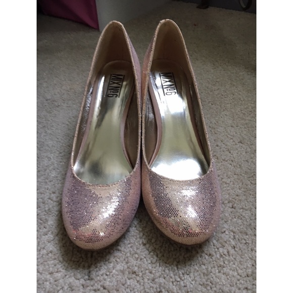 Gold sparkle heels - Picture 4 of 7