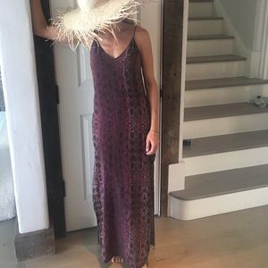 spaghetti straps, slits up both sides, low back