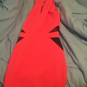 Cute hot pink tight dress