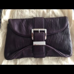 Leather Michael Kors clutch