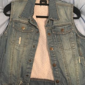 Cut off jean jacket