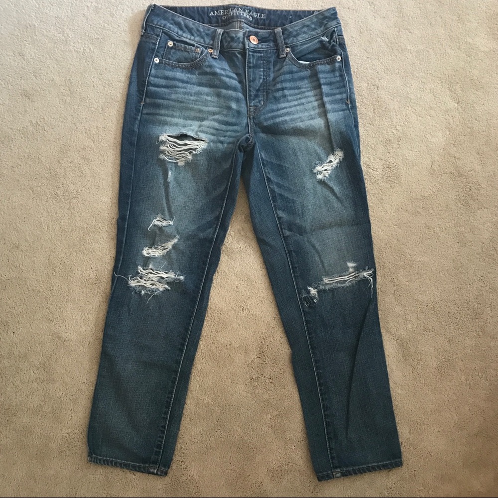 OFFERS American Eagle Distressed Boyfriend Jeans