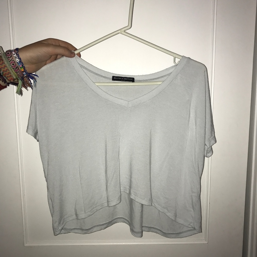 Light blue short sleeve tee