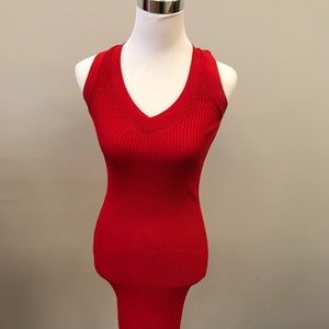 Michael Kors bright red dress