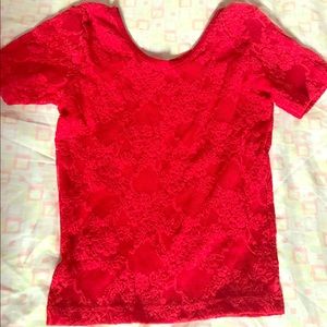 American Apparel lace crop top