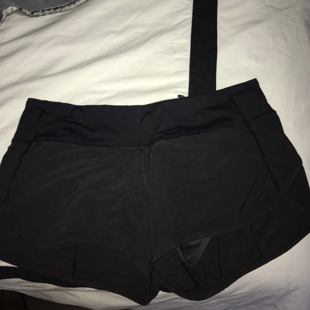 Black lulu lemon shorts