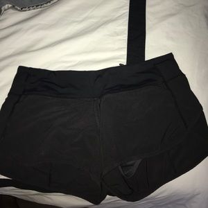 Black lulu lemon shorts
